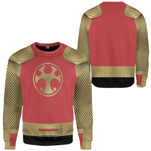 Gearhumans 3D The Crimson Thunder Rangers Ninja Storm Custom Tshirt Hoodie Apparel - Image 6