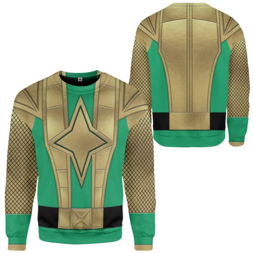 Gearhumans 3D Green Samurai Rangers Ninja Storm Custom Tshirt Hoodie Apparel
