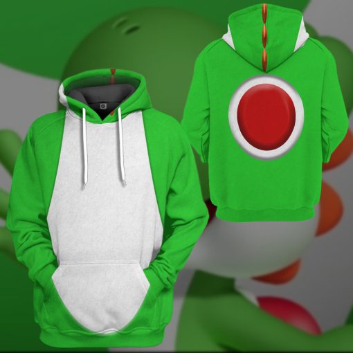 Gearhumans 3D Yoshi Custom Hoodie Tshirt Apparel - Image 11