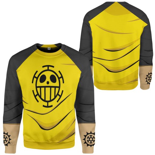 Gearhumans 3D One Piece Trafalgar DW ater Law  Custom Hoodie Tshirt Apparel - Image 6