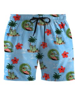 Gearhumans 3D Ghostbusters Slimer Ugly Hawaii Vibe Custom Men Shorts