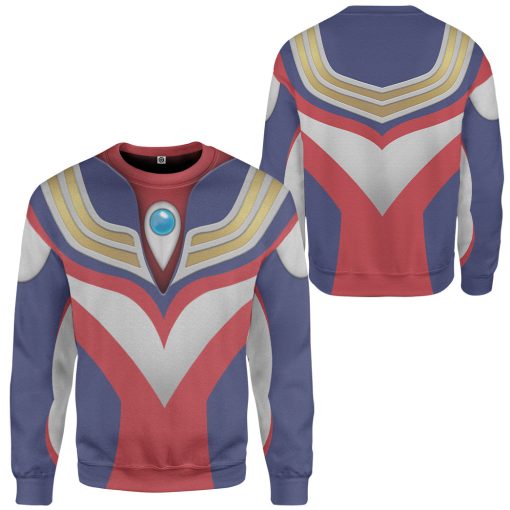 Gearhumans 3D Ultraman Tiga Custom Hoodie Tshirt Apparel - Image 6