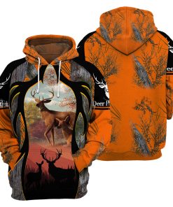 Gearhumans Orange Deer Hunting - 3D All Over Printed Shirt