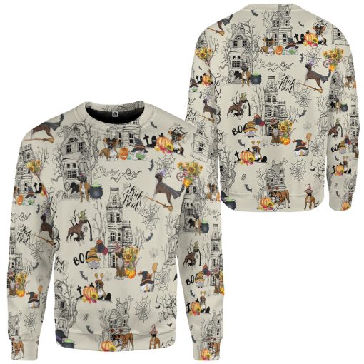 Gearhumans 3D Halloween Town With Boxer Custom Tshirt Hoodie Apparel