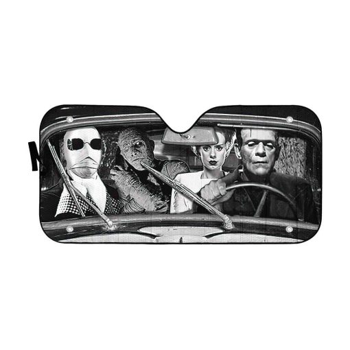 Gearhumans 3D Halloween Monster Horror Movie Custom Car Auto Sunshade 1 Gearhumans 3D Halloween Monster Horror Movie Custom Car Auto Sunshade