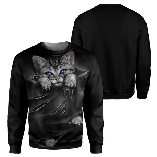 Gearhumans Black Cat - 3D All Over Printed Shirt