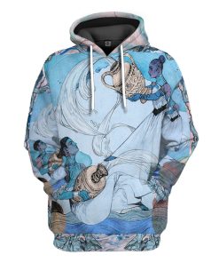 Gearhumans 3D The Bright Side Of Aquarius Custom Tshirt Hoodie Apparel