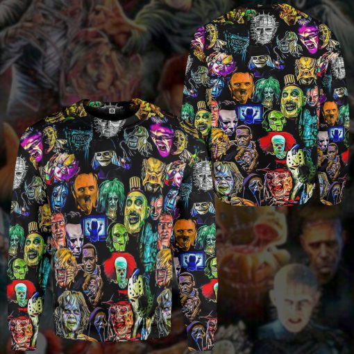Gearhumans 3D Horror Collection Characters Custom Hoodie Tshirt Apparel - Image 12