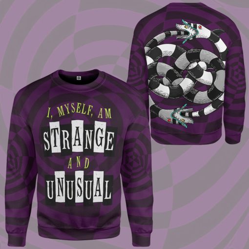 Gearhumans 3D Beetlejuice Strange and Unusual Custom Hoodie Tshirt Apparel - Image 12