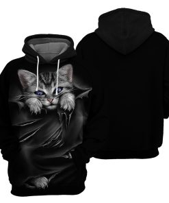 Gearhumans Black Cat - 3D All Over Printed Shirt