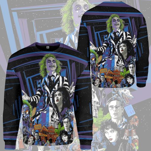 Gearhumans 3D Beetlejuice Time Custom Hoodie Tshirt Apparel - Image 12