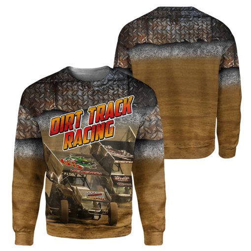 Gearhumans Dirt Track Racing - 3D All Over Printed Shirt - Image 2