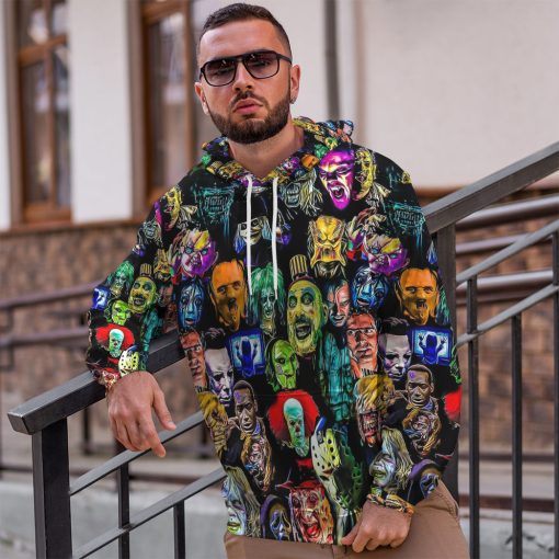 Gearhumans 3D Horror Collection Characters Custom Hoodie Tshirt Apparel - Image 13