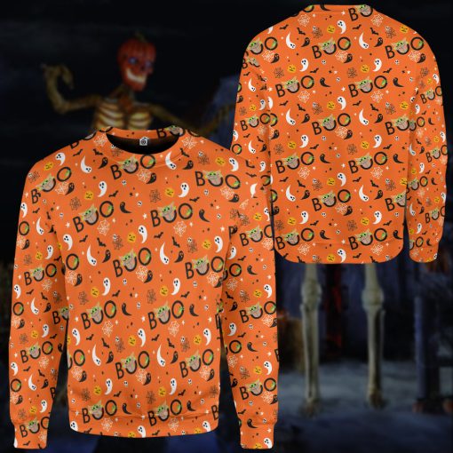 Gearhumans 3D SW Halloween Peekaboo Yoda Custom Tshirt Hoodie Apparel - Image 13