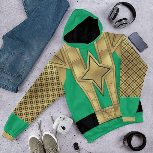 Gearhumans 3D Green Samurai Rangers Ninja Storm Custom Tshirt Hoodie Apparel