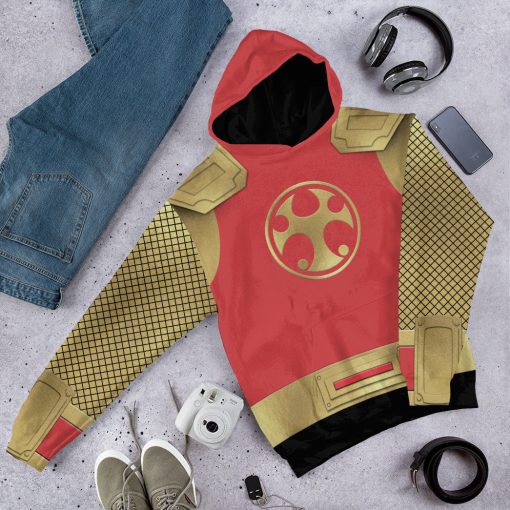 Gearhumans 3D The Crimson Thunder Rangers Ninja Storm Custom Tshirt Hoodie Apparel - Image 13