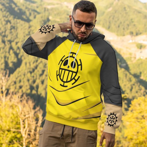 Gearhumans 3D One Piece Trafalgar DW ater Law  Custom Hoodie Tshirt Apparel - Image 13