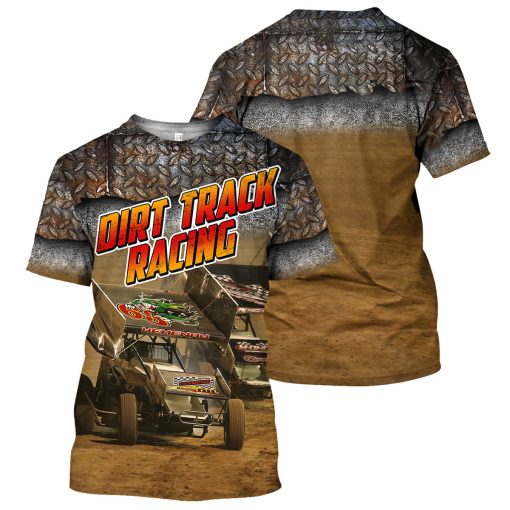 Gearhumans Dirt Track Racing - 3D All Over Printed Shirt - Image 3