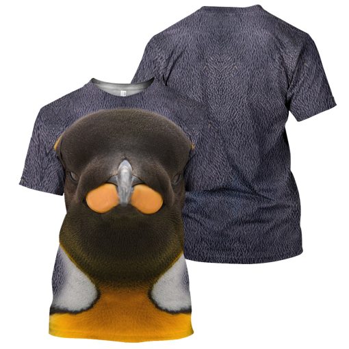 Gearhumans King Penguin- 3D All Over Printed Shirt - Image 3