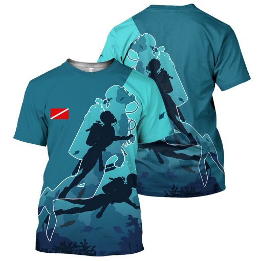 Gearhumans Scuba Diving - 3D All Over Printed Shirt