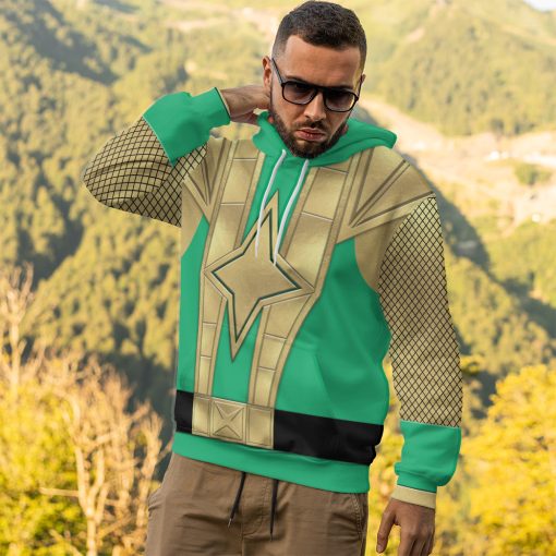 Gearhumans 3D Green Samurai Rangers Ninja Storm Custom Tshirt Hoodie Apparel