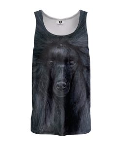 Gearhumans 3D Black Poodle Custom Tanktop