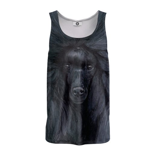 Gearhumans 3D Black Poodle Custom Tanktop