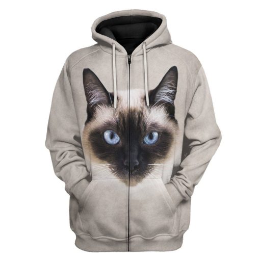 Gearhumans s 3D Siamese Cat Tshirt Hoodie Apparel - Image 5