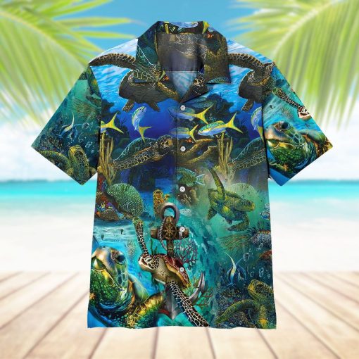 Gearhuman 3D Turtles Hawaii Shirt - Image 5