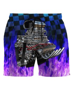 Gearhuman 3D Purple Hot Rod Shorts