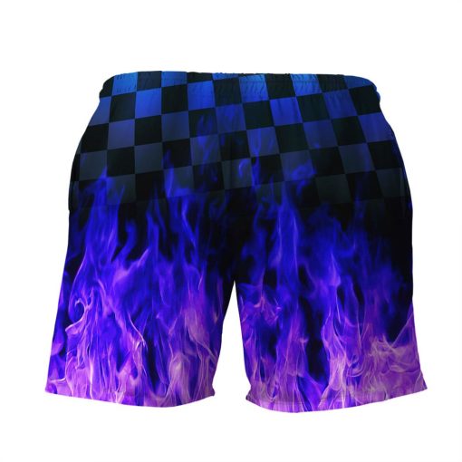 Gearhuman 3D Purple Hot Rod Shorts - Image 2