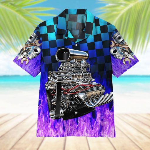 Gearhuman 3D Purple Fire Hot Rod Hawaii Shirt 9 Gearhuman 3D Purple Fire Hot Rod Hawaii Shirt - Image 9