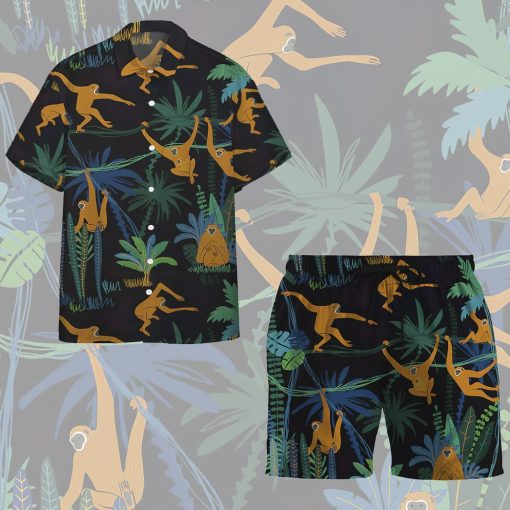 Gearhuman 3D Monkey In The Jungle Hawaii Shirt - Image 10