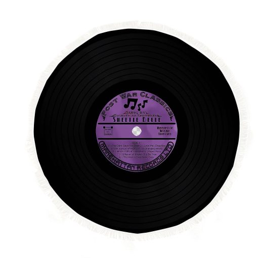 Gearhuman 3D Vinyl Record Round Beach Towel