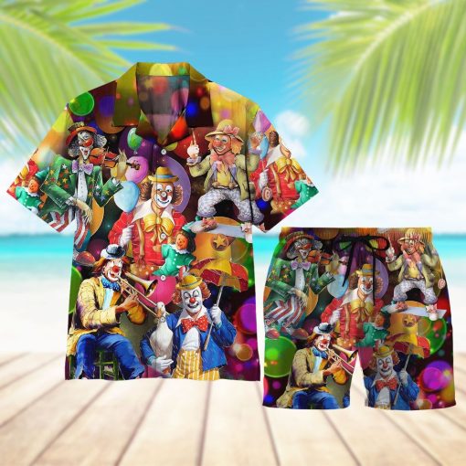 Gearhuman 3D Funny Clowns Hawaii Shirt - Image 9