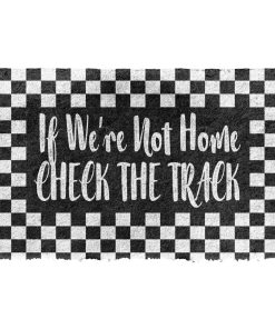 Gearhuman 3D If We Are Not Home Check The Track Doormat