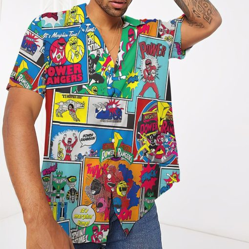 Gearhuman 3D It is Morphin Time Comic Hawaii Shirt - Image 5