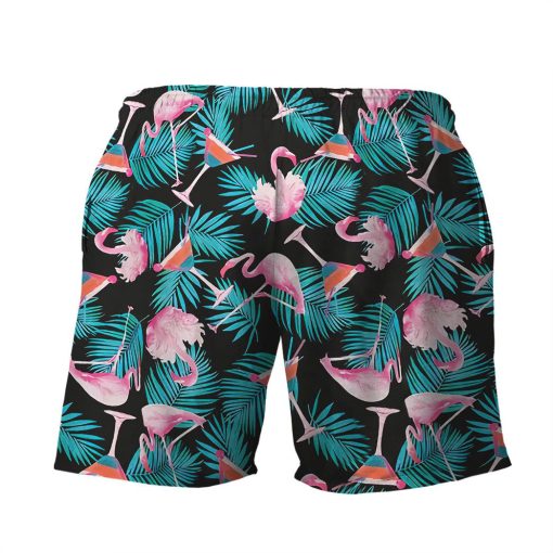 Gearhuman 3D Martini Flamingo Shorts - Image 2