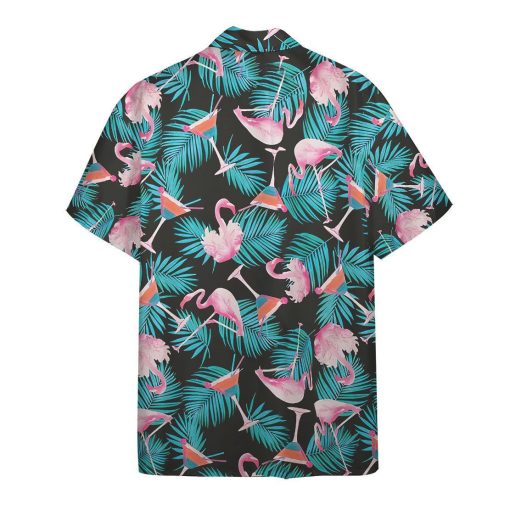 Gearhuman 3D Martini Flamingo Hawaii Shirt - Image 3