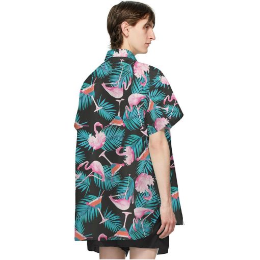 Gearhuman 3D Martini Flamingo Hawaii Shirt - Image 7