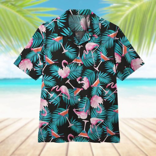 Gearhuman 3D Martini Flamingo Hawaii Shirt - Image 11