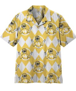 Gearhuman 3D Mighty Morphin Power Rangers Yellow Ranger Hawaii Shirt