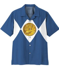 Gearhuman 3D Mighty Morphin Power Rangers Blue Ranger Hawaii Shirt