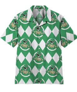 Gearhuman 3D Mighty Morphin Power Rangers Green Ranger Hawaii Shirt