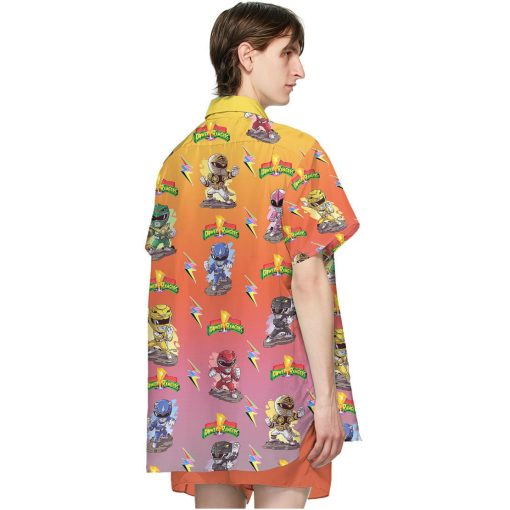 Gearhuman 3D Mighty Morphin Power Rangers Hawaii Shirt - Image 4