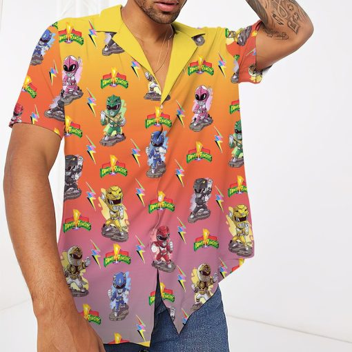 Gearhuman 3D Mighty Morphin Power Rangers Hawaii Shirt - Image 3