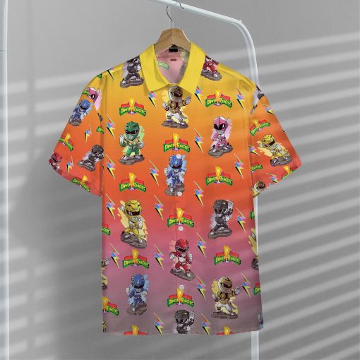 Gearhuman 3D Mighty Morphin Power Rangers Hawaii Shirt - Image 6