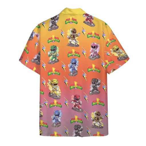 Gearhuman 3D Mighty Morphin Power Rangers Hawaii Shirt - Image 2