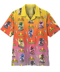 Gearhuman 3D Mighty Morphin Power Rangers Hawaii Shirt