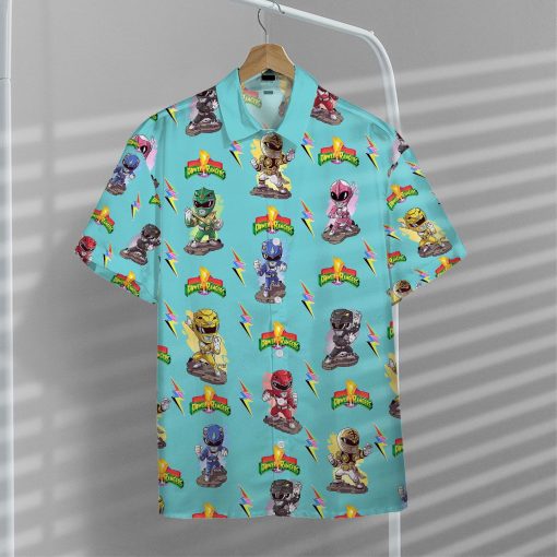 Gearhuman 3D Mighty Morphin Power Rangers Hawaii Shirt - Image 6
